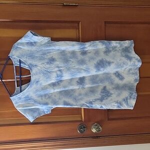 Blue Tie-Dye Women's Top